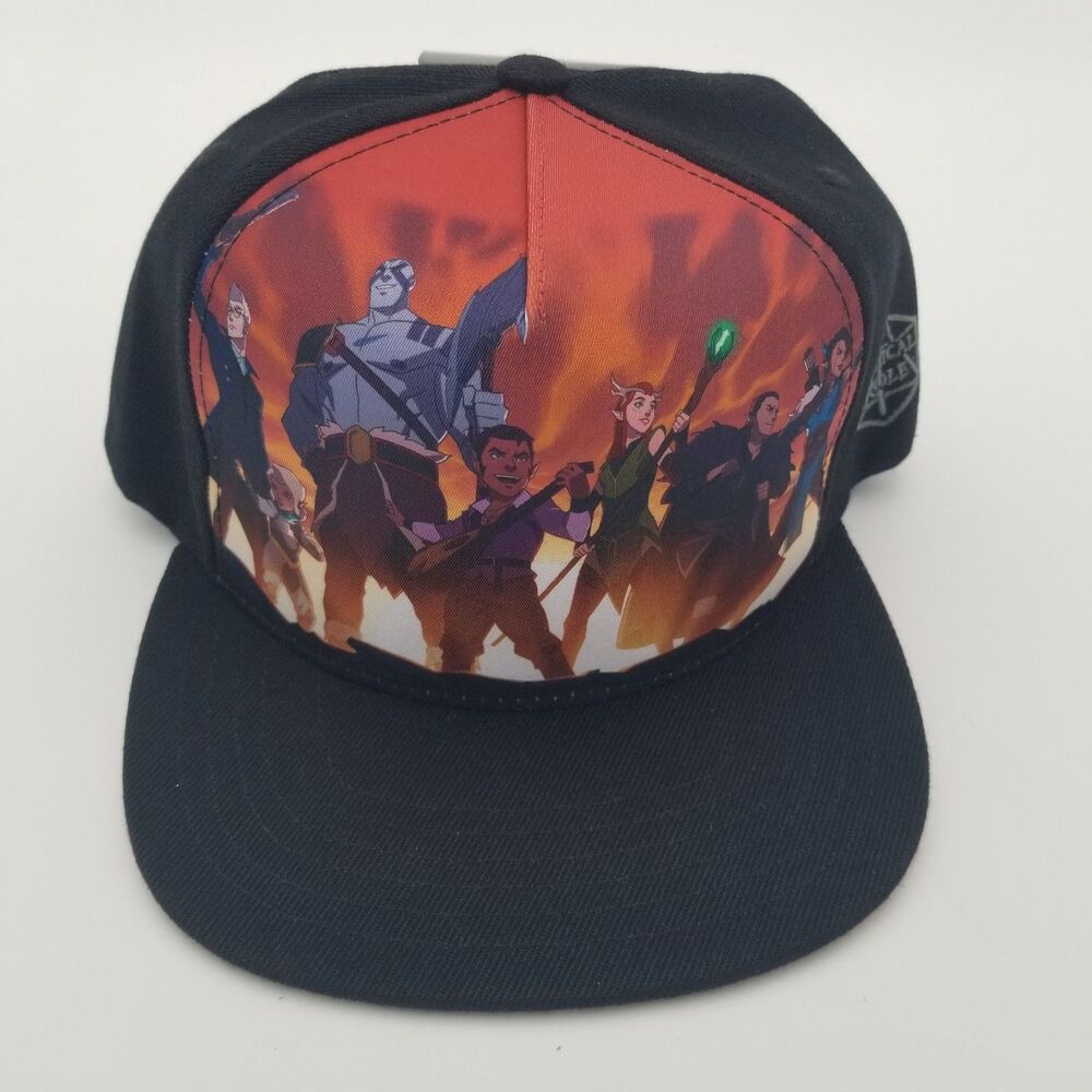 NWT The Legend of Vox Machina Flat Bill Trucker Hat Snapback Concept One Anime